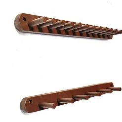 MWCSPORTS Two Piece Wood Wall Rack Holds Hats Caps Coats Keys Ties Dog Leash Great Way To Organize Closet, Entrance Way, And Many Other Places … -smitty shop 316hZT6bZ9L 80497.1598801240