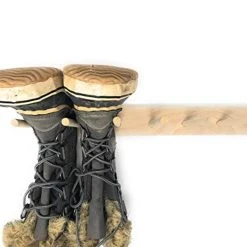 MWCSPORTS Wall Mount Premium Wood Boot Dryer Organizer Storage Rack 2 Or 3 Pairs