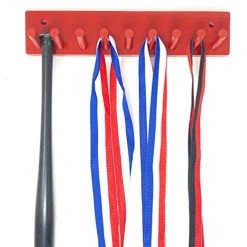 MWCSPORTS Baseball Bat Rack Natural Finish Meant To Hold Up To 8 Mini Size Collectible Bats