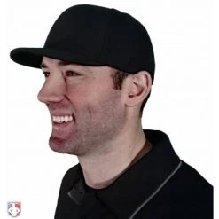 Richardson Umpire Caps Richardson Surge Fitted Combo Plate / Base Umpire Cap -smitty shop 530 Richardson Surge Fitted Plate Umpire Cap 4 Stitch Worn Side View