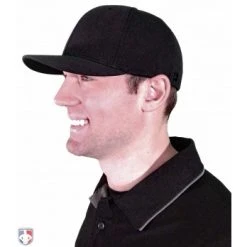 Richardson Umpire Caps Richardson Pulse Performance Flexfit Base Umpire Cap - 6 Stitch -smitty shop 643 Richardson Pulse Performance FlexFit Umpire Cap 6 Stitch Worn Side View