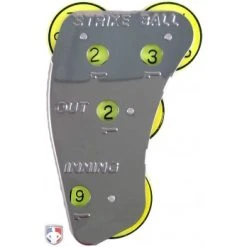 Champro Umpire Gear Champro 4-Dial Optic Yellow Steel Umpire Indicator - 3/2/2 Count