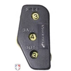 Pro Style Umpire Ball Bag Kit 12 Pro Style Umpire Ball Bag Kit -smitty shop A041P CHAMPRO 3 DIAL OPTIC YELLOW UMPIRE INDICATOR 3 4 3 COUNT FRONT 1