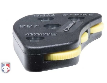 Champro Umpire Gear Champro Balls First 4-Dial Optic Yellow Plastic Umpire Indicator - 3/2/2 Count 4 Champro Umpire Gear Champro Balls First 4-Dial Optic Yellow Plastic Umpire Indicator - 3/2/2 Count - Image 4