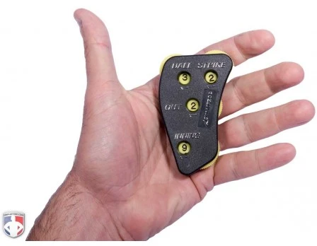 Champro Umpire Gear Champro Balls First 4-Dial Optic Yellow Plastic Umpire Indicator - 3/2/2 Count 2 Champro Umpire Gear Champro Balls First 4-Dial Optic Yellow Plastic Umpire Indicator - 3/2/2 Count - Image 2