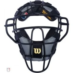 Wilson Umpire Gear Wilson MLB Wrap Around Umpire Mask Replacement Pads - Black And Grey -smitty shop A3009 AL BK BK GY Wilson Dyna Lite Aluminum Umpire Mask with Black and Grey