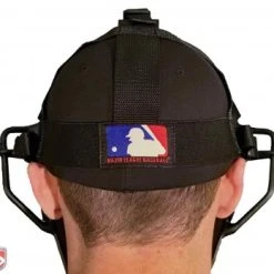Wilson Umpire Gear Wilson Dyna-Lite Aluminum Umpire Mask With Memory Foam -smitty shop A3009 AL Wilson Dyna Lite Aluminum Umpire Mask with Memory Foam Worn Back Harness View