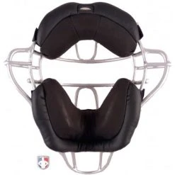 Wilson Umpire Gear Wilson MLB Wrap Around Umpire Mask Replacement Pads - Black -smitty shop A3816 BK Wilson Wrap Around Umpire Replacement Pads Back In Mask 1