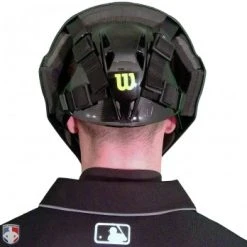 Wilson Umpire Gear Wilson MLB Pro Stock Steel Umpire Helmet 13 Wilson Umpire Gear Wilson MLB Pro Stock Steel Umpire Helmet -smitty shop A5801 Wilson Pro Stock Steel Umpire Helmet Worn Back View