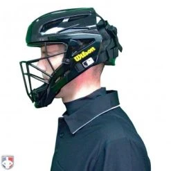 Wilson Umpire Gear Wilson MLB Pro Stock Steel Umpire Helmet 12 Wilson Umpire Gear Wilson MLB Pro Stock Steel Umpire Helmet -smitty shop A5801 Wilson Pro Stock Steel Umpire Helmet Worn Side View