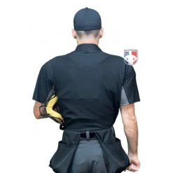 Wilson Umpire Gear Wilson MLB West Vest Pro Gold 2 Memory Foam Umpire Chest Protector -smitty shop B7203 Wilson MLB West Vest Pro Gold 2 Memory Foam Umpire Chest Protector worn shirt back