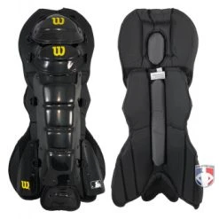 Wilson Umpire Gear Wilson MLB West Vest Pro Gold 2 Umpire Shin Guards With Memory Foam