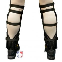 Wilson Umpire Gear Wilson MLB West Vest Pro Gold 2 Umpire Shin Guards With Memory Foam -smitty shop B7205 Wilson MLB West Vest Pro Gold 2 Umpire Shin Guards with Memory Foam worn back