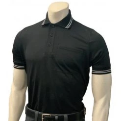 Smitty Umpire Smitty Short Sleeve Body Flex Umpire Shirt - Black