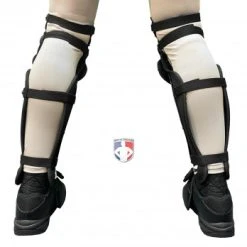 Champro Umpire Gear Champro Pro-Plus Triple Knee Umpire Shin Guards -smitty shop CG3 Champro Pro Plus Triple Knee Umpire Shin Guards Worn Back View