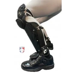 Champro Umpire Gear Champro Pro-Plus Triple Knee Umpire Shin Guards -smitty shop CG3 Champro Pro Plus Triple Knee Umpire Shin Guards Worn Crouch 2