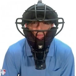 Champro Umpire Gear Champro Vented 4 1/2" Umpire Throat Guard -smitty shop CM TG 45 Worn Front