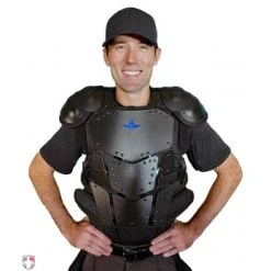 ALL-STAR Umpire Gear All-Star Cobalt Umpire Chest Protector 12 ALL-STAR Umpire Gear All-Star Cobalt Umpire Chest Protector -smitty shop CPU5000 All Star Cobalt Umpire Chest Protector Worn Front View