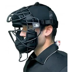EvoShield MLB Black Pro-SRZ Windpact Catcher Mask 13 EvoShield MLB Black Pro-SRZ Windpact Catcher Mask -smitty shop EVO MASK BK Evo Shield MLB Steel Mask with Windpact Side worn