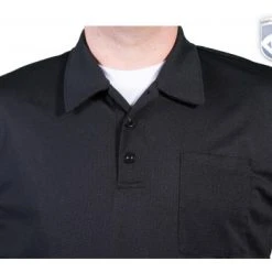 Smitty Umpire Smitty Vertical Stripe Umpire Shirt - Black -smitty shop Eric BB310SSBlack Collar