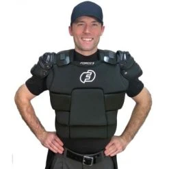 Force3 Umpire Gear Force3 V3 Ultimate Umpire Chest Protector With Dupont™ Kevlar® -smitty shop F3 CPv3 Worn Front 2