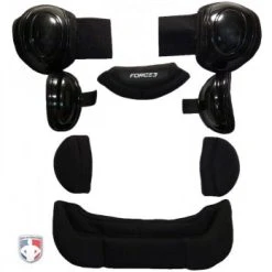 Force3 Umpire Gear Force3 V3 Ultimate Umpire Chest Protector With Dupont™ Kevlar® -smitty shop F3 CPv3 attachments new logo 1