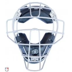 Force3 Umpire Gear Force3 Silver Defender Umpire Mask With Black