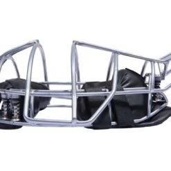 Force3 Umpire Gear Force3 Silver Defender Umpire Mask With Black -smitty shop F3 DEF BK FORCE3 SILVER DEFENDER UMPIRE MASK WITH BLACK PROFILE