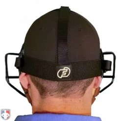 Force3 Umpire Gear Force3 Defender Umpire Mask With Tan -smitty shop F3 DEF BK TN Force3 Defender Umpire Mask with Tan Worn Back Harness View