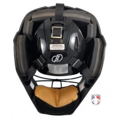 Force3 Umpire Gear Force3 Black Defender Hockey Style Umpire Helmet -smitty shop F3 HSMv3 BK Force3 Black Defender Hockey Style Umpire Helmet back