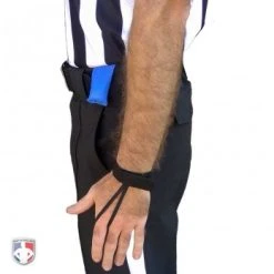 Champro Referee Champro Black Velcro Referee Down Indicator -smitty shop F78 BK WORN Closeup 1