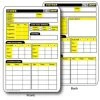 Refsmart Products RefSmart Double Sided Football Referee Reusable Information Card