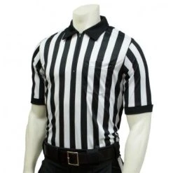 Smitty Officials Apparel Smitty 1" Stripe Body Flex Short Sleeve Referee Shirt