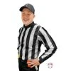 Smitty Officials Apparel Smitty 2" Stripe Water Resistant Football Referee Shirt