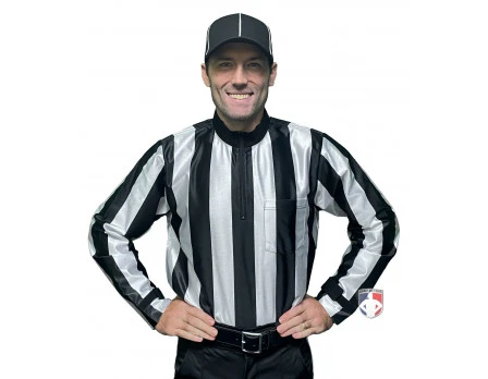 Smitty Officials Apparel Smitty 2 1/4" Stripe Water Resistant Football Referee Shirt 2 Smitty Officials Apparel Smitty 2 1/4" Stripe Water Resistant Football Referee Shirt - Image 2