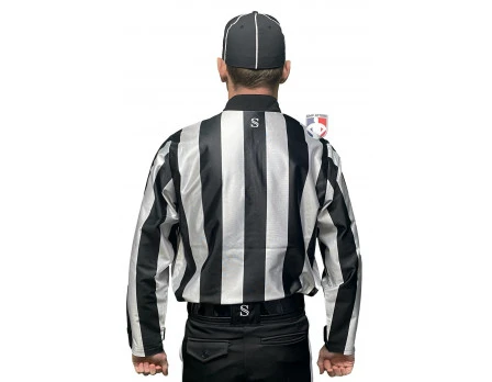 Smitty Officials Apparel Smitty 2 1/4" Stripe Water Resistant Football Referee Shirt 3 Smitty Officials Apparel Smitty 2 1/4" Stripe Water Resistant Football Referee Shirt - Image 3