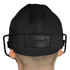 Diamond Umpire Gear Diamond ECLIPSE All-Black IX3 Aluminum Umpire Mask -smitty shop FM RH ECL Diamond Eclipse Umpire Mask Harness Worn Back 7