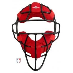 ALL-STAR Umpire Gear All-Star LUC Umpire Mask Replacement Pads - Red -smitty shop FM4000LUC All Star LUC Umpire Mask Replacement Pads Red with Black Mask 2