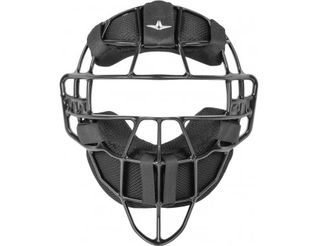 ALL-STAR Umpire Gear All-Star Black Magnesium Umpire Mask With Black LUC 1 ALL-STAR Umpire Gear All-Star Black Magnesium Umpire Mask With Black LUC