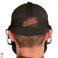 ALL-STAR Umpire Gear All-Star Silver Magnesium Umpire Mask With Black LUC 14 ALL-STAR Umpire Gear All-Star Silver Magnesium Umpire Mask With Black LUC -smitty shop FM4000MAG UMP SV BK All Star Magnesium Umpire Mask with Black LUC Worn Back View