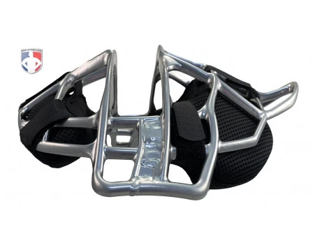 ALL-STAR Umpire Gear All-Star Silver Magnesium Umpire Mask With Black LUC 3 ALL-STAR Umpire Gear All-Star Silver Magnesium Umpire Mask With Black LUC - Image 3