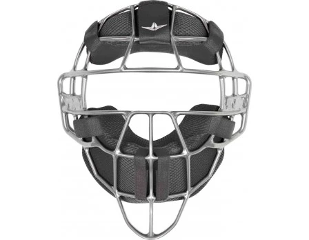ALL-STAR Umpire Gear All-Star Silver Magnesium Umpire Mask With Black LUC 1 ALL-STAR Umpire Gear All-Star Silver Magnesium Umpire Mask With Black LUC
