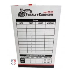 Williams Penalty Card Williams Ultimate Football Referee Information Cards