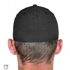 Smitty Umpire Smitty Performance Flex Fit Umpire Cap -smitty shop HT31 BK Smitty Performance Flex Fit Umpire Cap Worn Back View