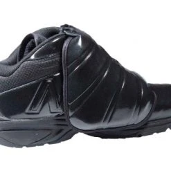 New Balance Referee And Umpire Shoes New Balance V3 All-Black Mid-Cut Umpire Plate Shoes -smitty shop MU460XB3 New Balance V3 All Black Mid Cut Umpire Plate Shoes Inside Side View