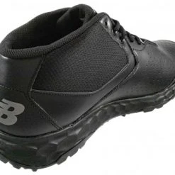 New Balance Referee And Umpire Shoes New Balance V3 All-Black Mid-Cut Umpire Base Shoes -smitty shop MUM950B3 New Balance V3 All Black Mid Cut Umpire Base Shoes Inside Back Angled View