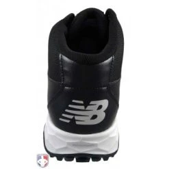 New Balance Referee And Umpire Shoes New Balance V3 Black & White Mid-Cut Umpire Base Shoes -smitty shop MUM950T3 New Balance V3 Black White Mid Cut Umpire Base Shoes Back View