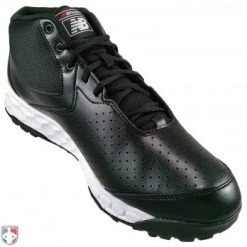 New Balance Referee And Umpire Shoes New Balance V3 Black & White Mid-Cut Umpire Base Shoes -smitty shop MUM950T3 New Balance V3 Black White Mid Cut Umpire Base Shoes Inside Front Angled View