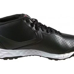 New Balance Referee And Umpire Shoes New Balance V3 Black & White Mid-Cut Umpire Base Shoes -smitty shop MUM950T3 New Balance V3 Black White Mid Cut Umpire Base Shoes Inside Side View