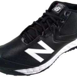 New Balance Referee And Umpire Shoes New Balance V3 Black & White Mid-Cut Umpire Base Shoes